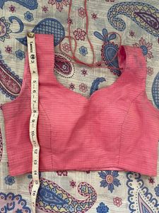 Designer Padded Blouse Pink