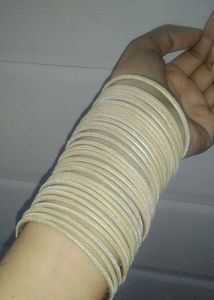 Velvet Cream Color Bangles