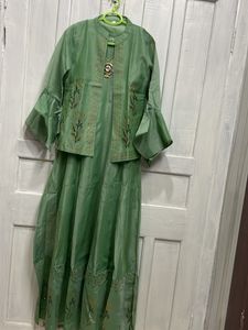 Party Wear Dress With Shrug