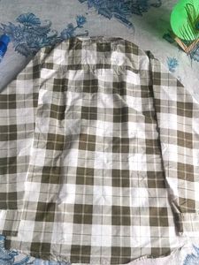 New H/M (Olive Green 🫒) Branded Check Shirt★👔★