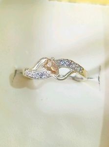Elegant Gemstone Ring pure silver