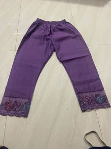💜 Purple Party Wear Embroidered Suit 💜