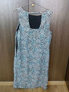 Patterned Sleeveless Dress
