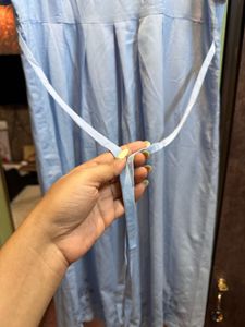 Korean Label Zhong Hao Medium Blue Casual Dress
