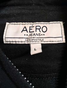 Aero Jeans Black Zip-Up Hoodie