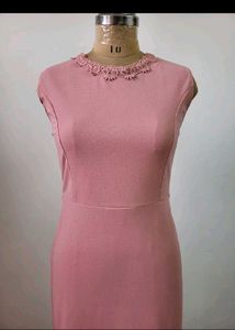 Elegant Pink Maxi Dress