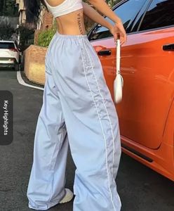 Trendy Wide Leg Track Pants