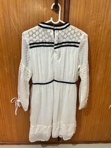 White Lace Mini Dress