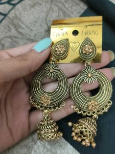 Long Golden Earrings
