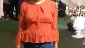 Red Peplum Top