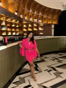 fuchsia flow wrap dress