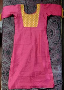 Pink &amp; Yellow Kurta