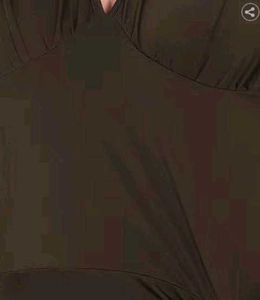 💫 Ruched Tie-Up Party Midi Dress