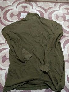 Olive Green Casual Shirt