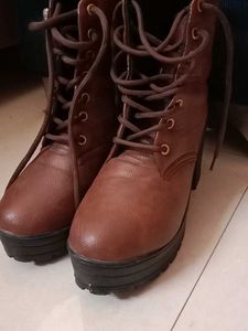 Coffee Brown High Heel Boots