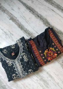 Set of 2 Embroidered Kurtis - Size 32