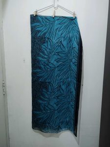 Aquamarine Sea Green Fern Pri Kurta Pajama Dupatta