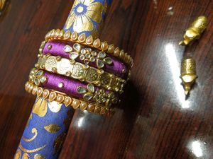 Handcrafted Silk Thread Bangles Set