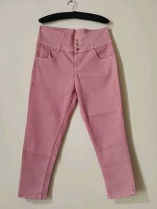 Women Pink Trending Trouser