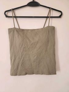 Khakhi Padded Tank Top