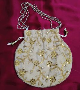 Floral Pouch/ Jaipuri potli bag