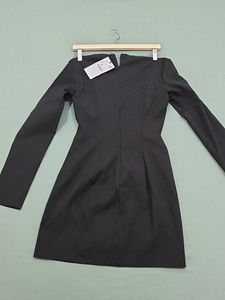ZARA Black Long Sleeve Mini Dress