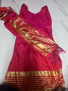 Pink & Gold Salwar Kameez