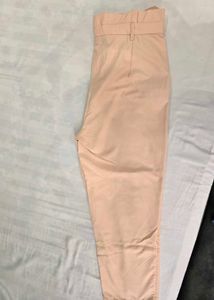 Peach Paperbag Waist Pants