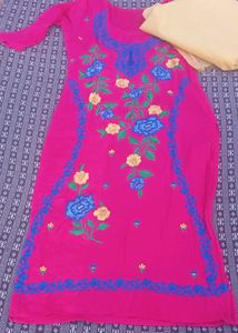Pink Embroidered Salwar Suit