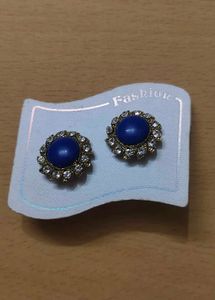 Vintage Blue Stone Earrings