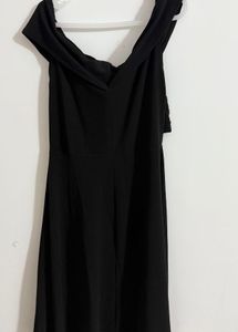Campus Sutra Offshoulder Fit And Flare Dress