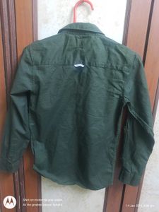Olive Green Kids Shirt