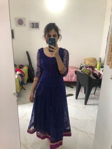 Dark Blue Anarkali