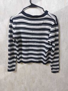 Striped Knit Cardigan