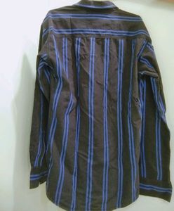 MENS BLACK VERTICAL STRIPED SHIRT
