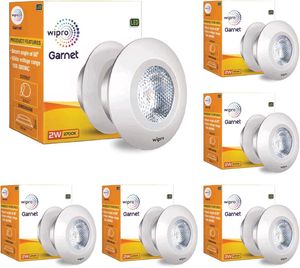 Wipro Garnet LED Lights (pack of 6)