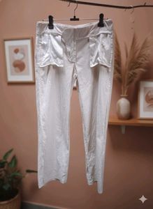 Elegant Off-White Cargo Pants