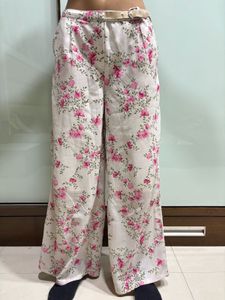 Floral Wide Leg Pants