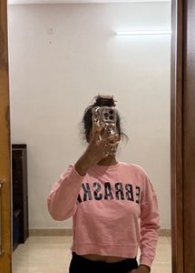 BERSHKA Pink Crop Top