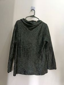 Sparkle Cowl Sequin Top