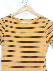 Mustered Stripped Casual  Top (Women&#39;s)