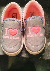 Baby Girl -I Love Mom And Dad Shoes