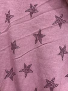 Shimmer Star Mauve Pink Hoodie Top
