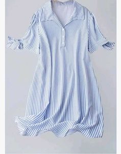 Blue &amp; White Strips Dress