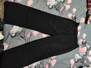Wide Leg Jet Black Pants