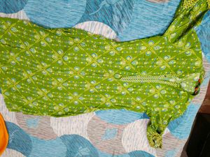 rangriti Olive Green Printed Kurta