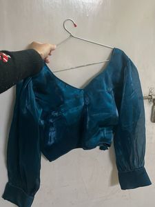 Stylish Teal Blouse