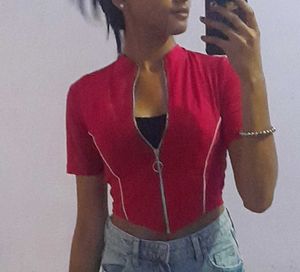 DARK PINK ZIPPED TOP