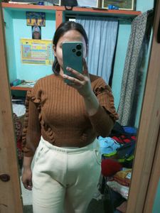 Coffee Brown Sweater For Women