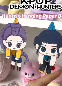 K-POP Demon Hunters Paper Doll Template